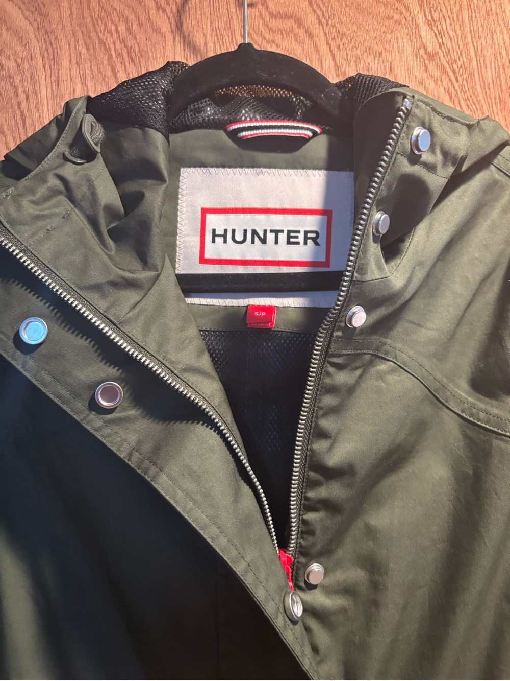 Hunter Women's Olive Hooded Utility Jacket - Picture 6 of 8